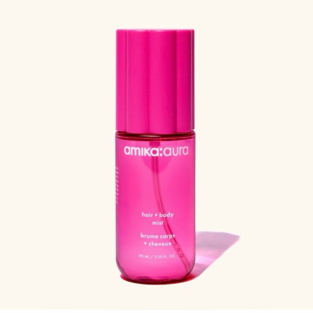 amika pink Aura Hair + Body Mist